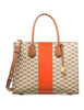 Michael Michael Kors Center Stripe Mercer Large Convertible Tote