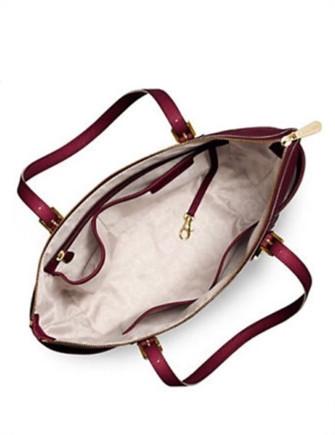 Michael Michael Kors East West Jet Set Saffiano Top Zip Tote