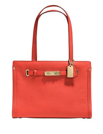Coach Small Swagger Shoulder Tote in Pebble Leather